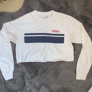 pacsun NASA long sleeve crop top